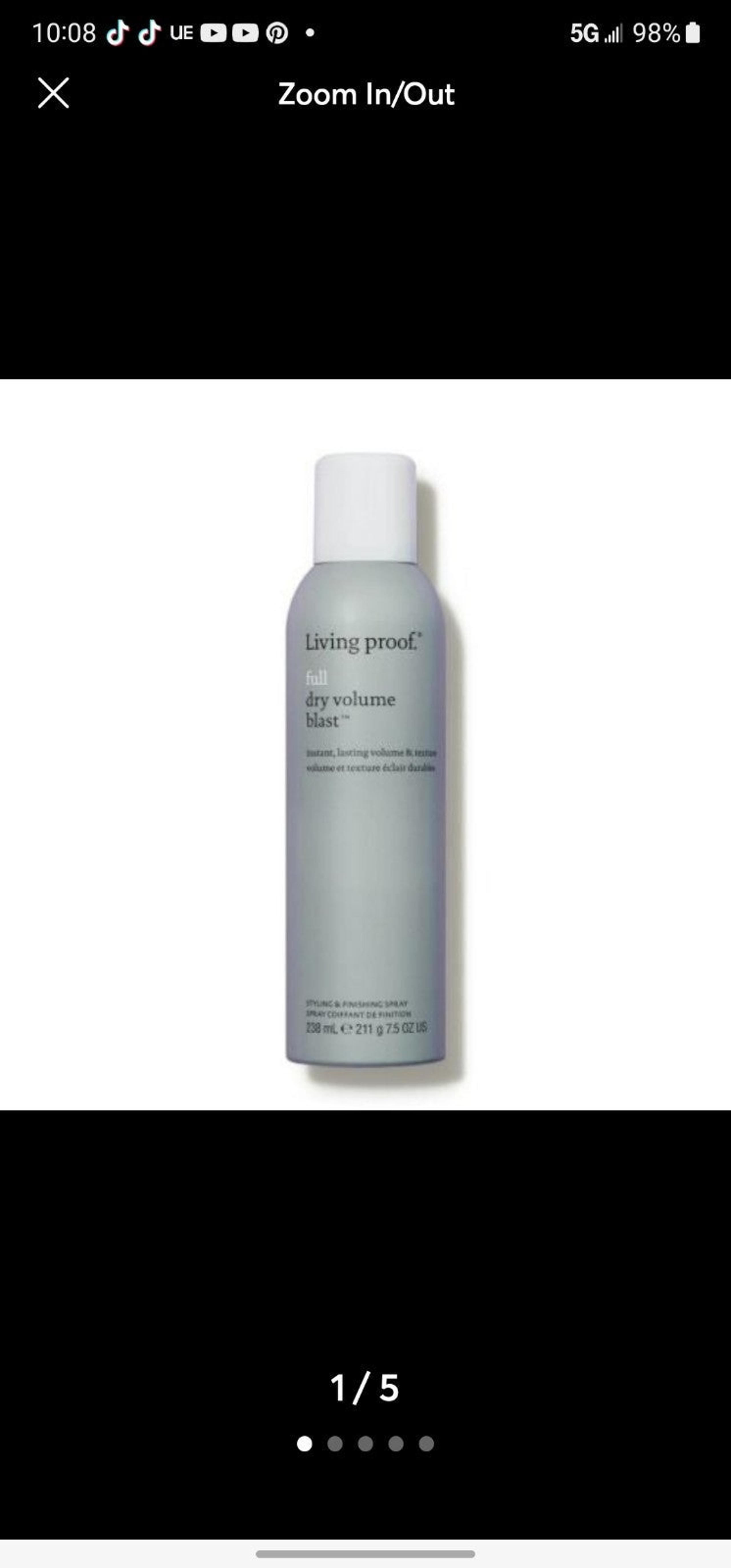 NEW Living Proof FULL Dry Volume Blast spray Full Size MSRP $35 texturize hair
