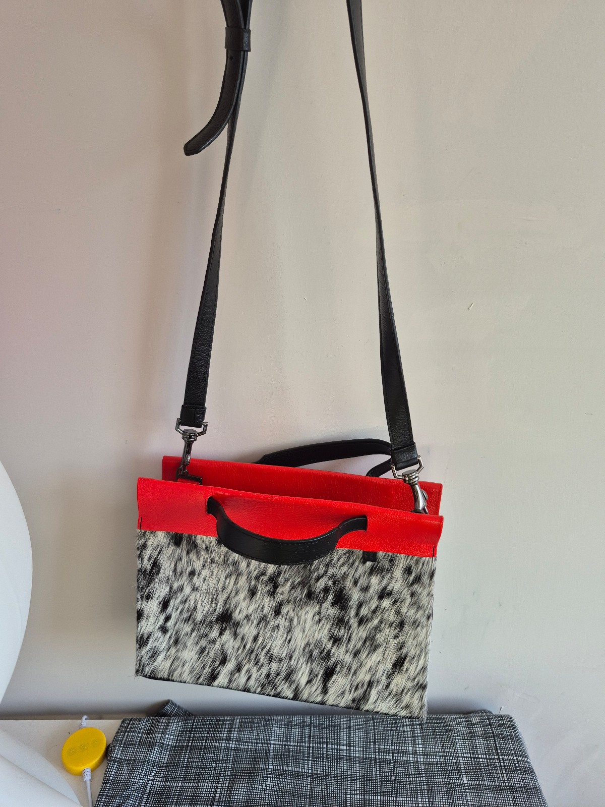 New! Min & Mon leather eyes Crossbody bag