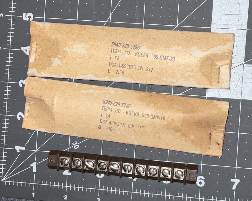 Lot-of 2 marathon kulka 599-GMF-10 terminal block