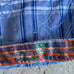 Robert Graham Blue Plaid Embroidered Ocean Waves Shorts Size 36