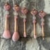 Rose Gold HeartBow Makeup Brush Set #M10