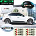 BRAND NEW UNIVERSAL 8PCS TRD GLOWS IN THE DARK GREEN BADGE EMBLEM STICKER