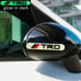 BRAND NEW UNIVERSAL 8PCS TRD GLOWS IN THE DARK GREEN BADGE EMBLEM STICKER