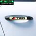 BRAND NEW UNIVERSAL 8PCS TRD GLOWS IN THE DARK GREEN BADGE EMBLEM STICKER