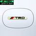 BRAND NEW UNIVERSAL 8PCS TRD GLOWS IN THE DARK GREEN BADGE EMBLEM STICKER