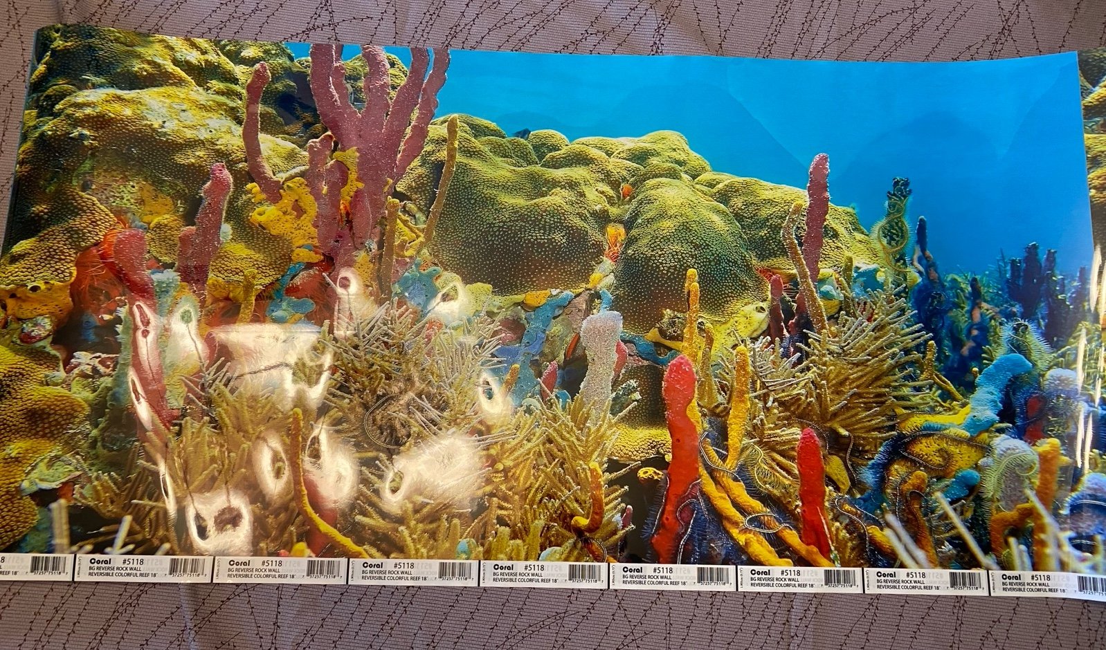 NEW Roll of Tropical And Rock Crevice Wall 2 Scene 18 H Aquarium Background