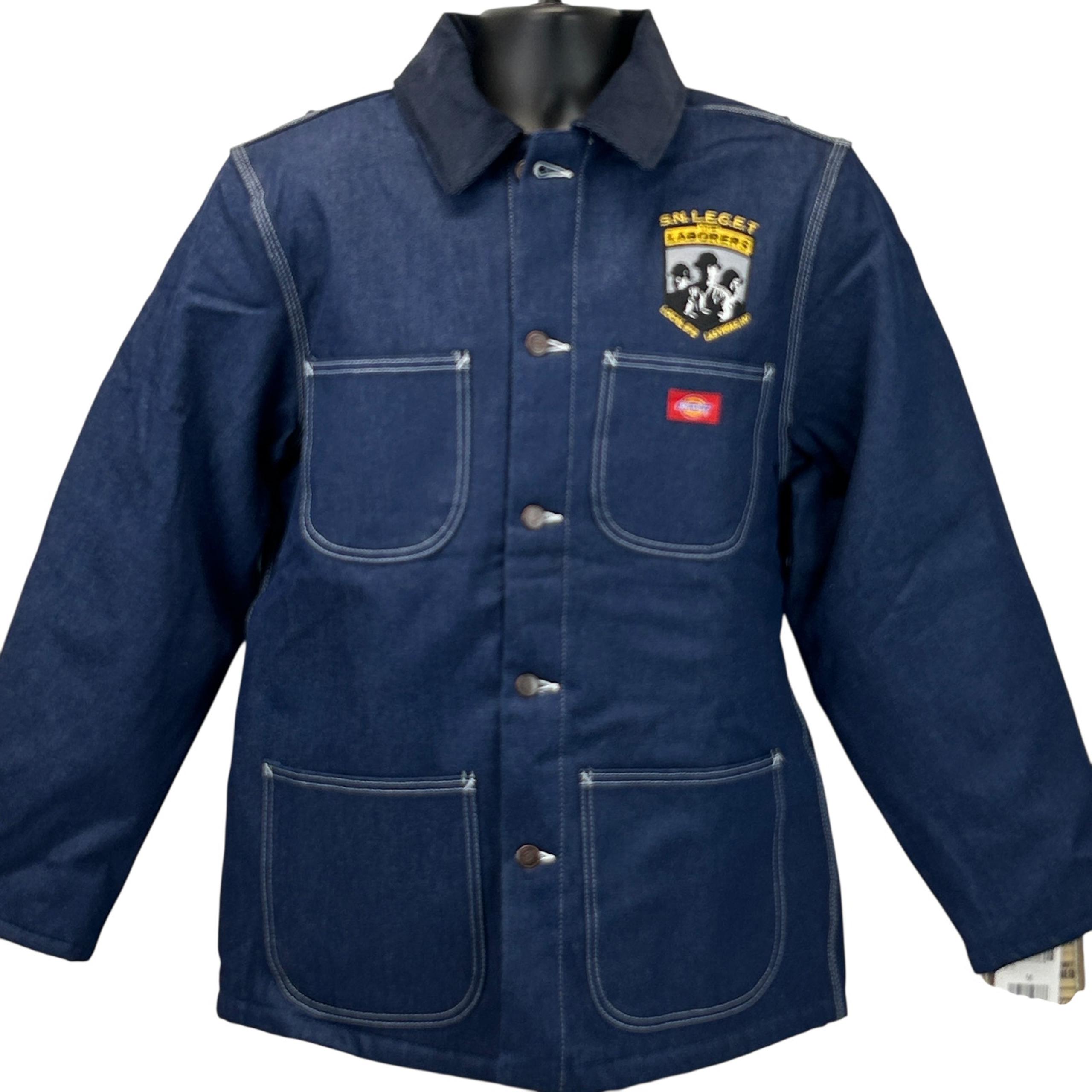 Vintage Y2Ks Dickies Blanket Lined Denim Coat Mens M Medium Blue Laborers Union