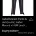 185 NWT Isabel marant Leather pants