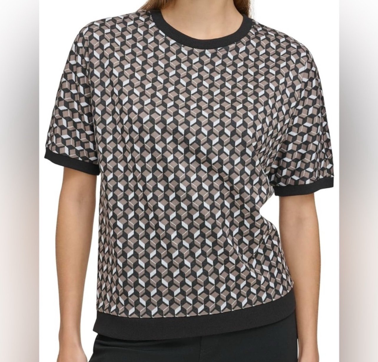 Andrew Marc Sport Women's Short Sleeve Fashion Sweatshirt