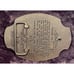 Vtg 80’s Brass Belt Buckle North Dakota Centennial Limited Edition # 3095