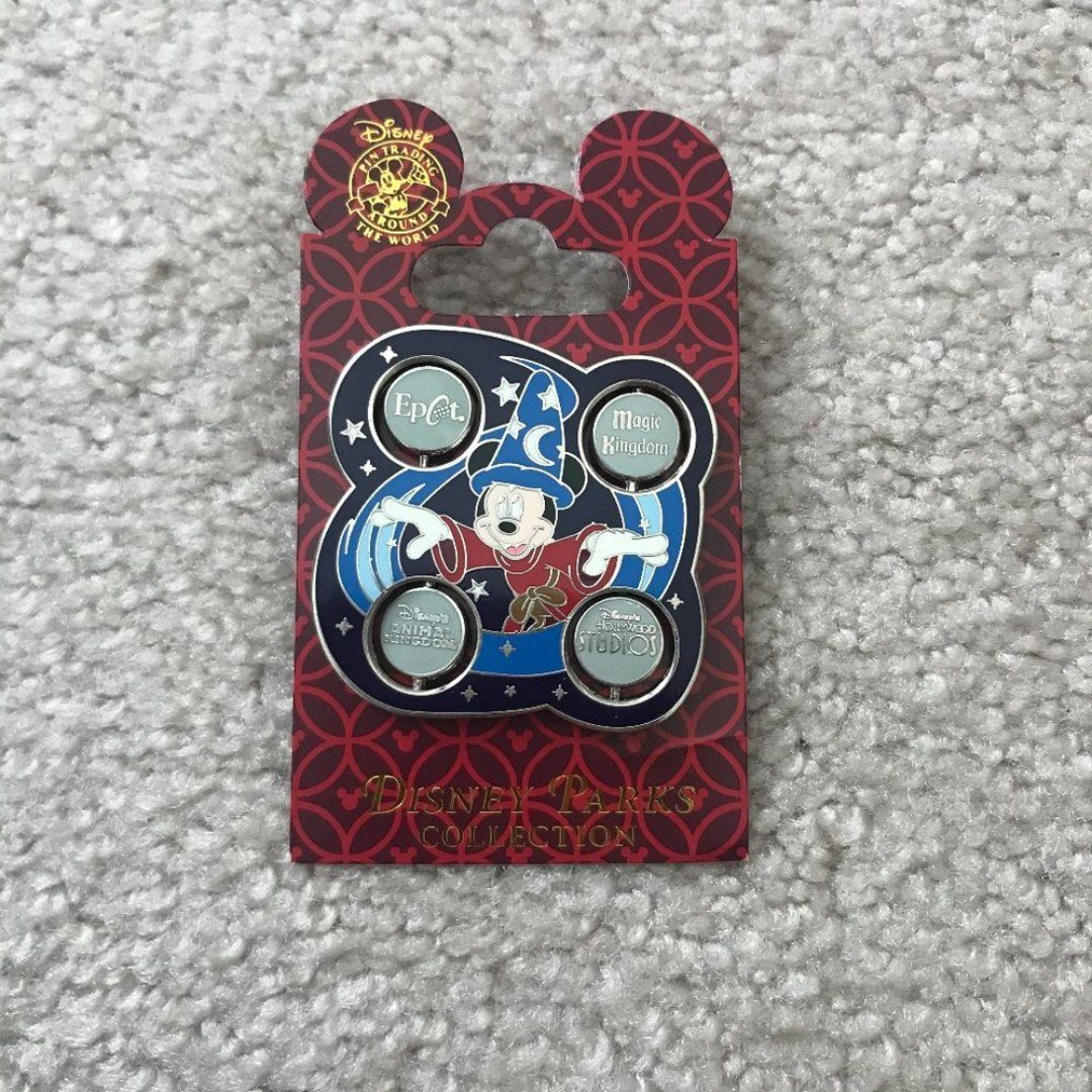 Disney Parks Collection Pin All 4 Parks NWT