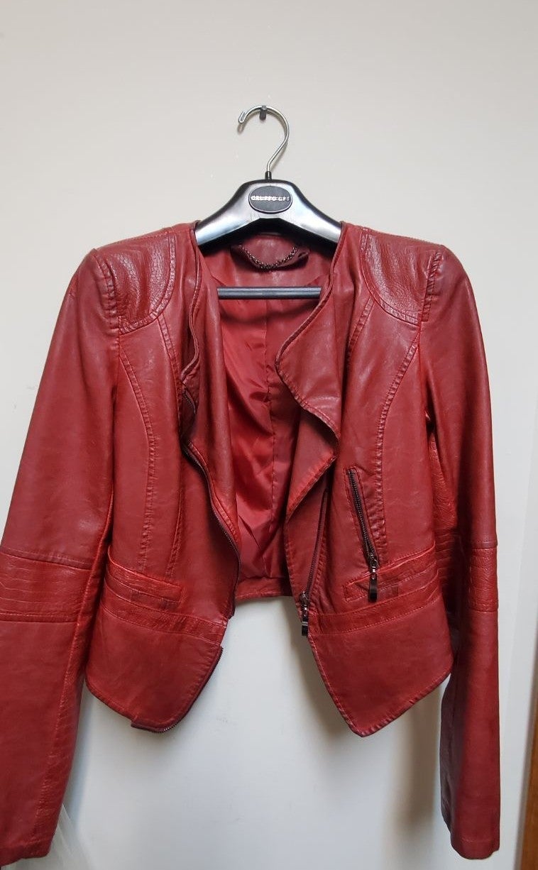 Faux leather jacket