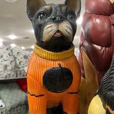 Frenchie Halloween statue