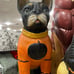 Frenchie Halloween statue