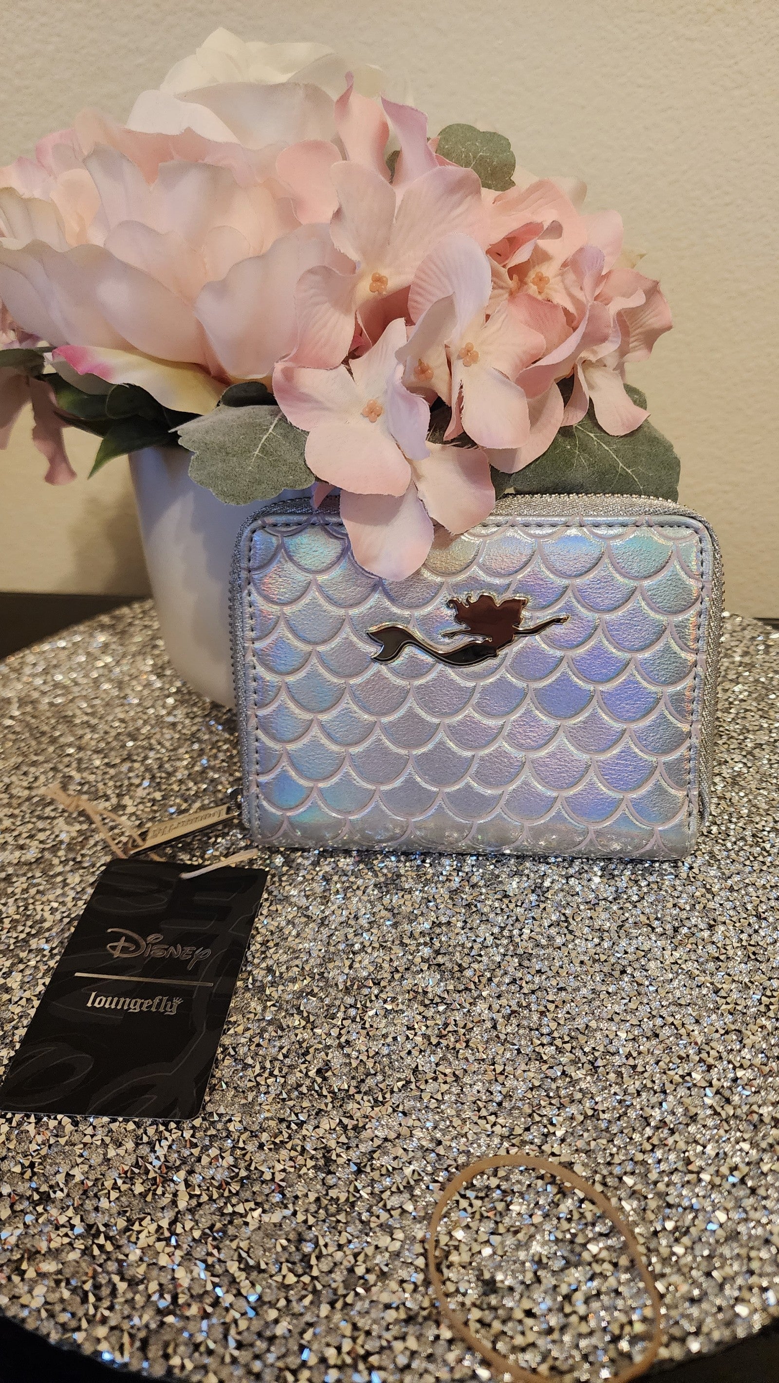 RARE RETIRED Iridescent Loungefly little mermaid wallet