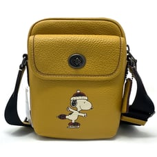 Coach X Peanuts Heritage Crossbody With Snoopy Motif Flax Multi CE613