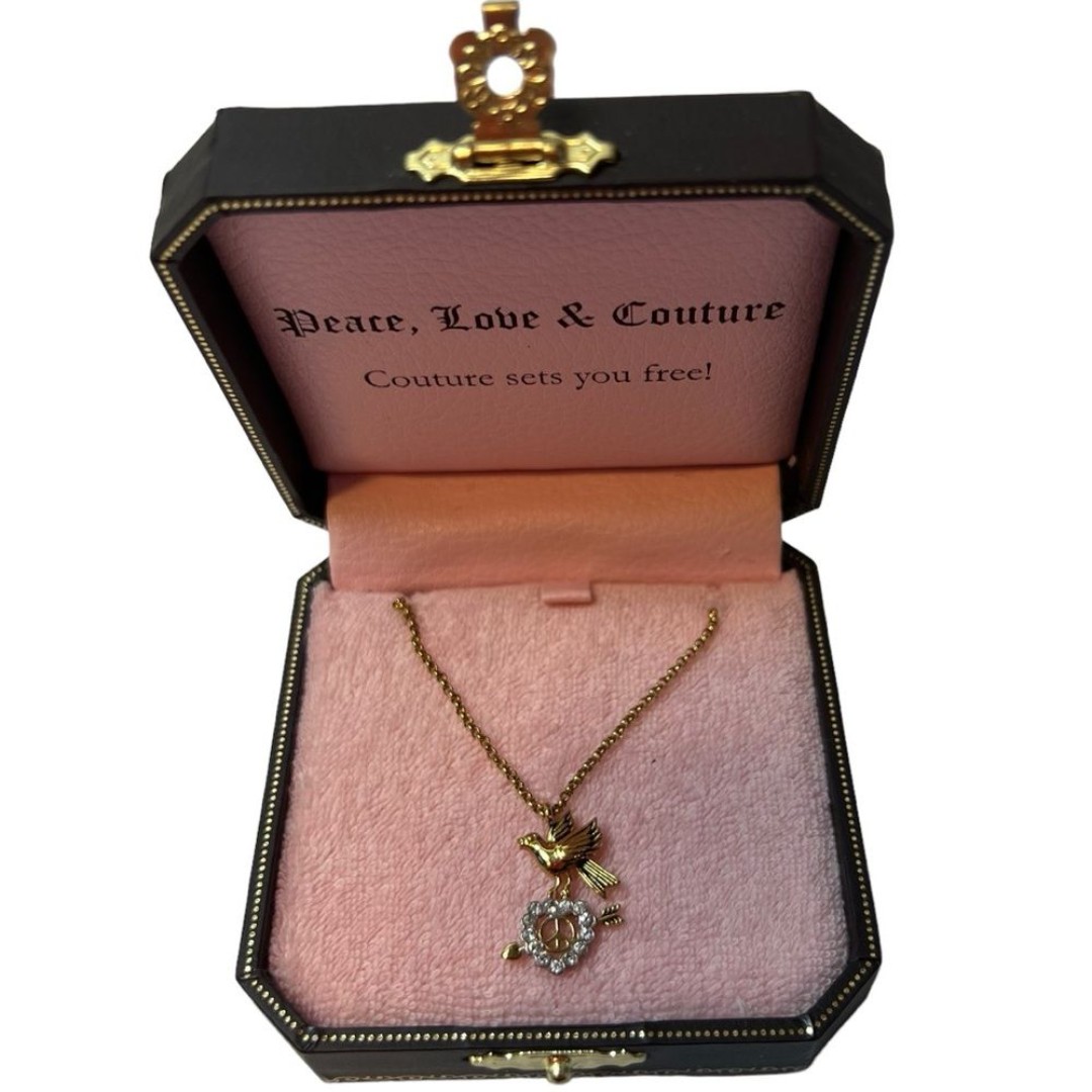 Juicy Couture PEACE, LOVE & Couture Neckless New