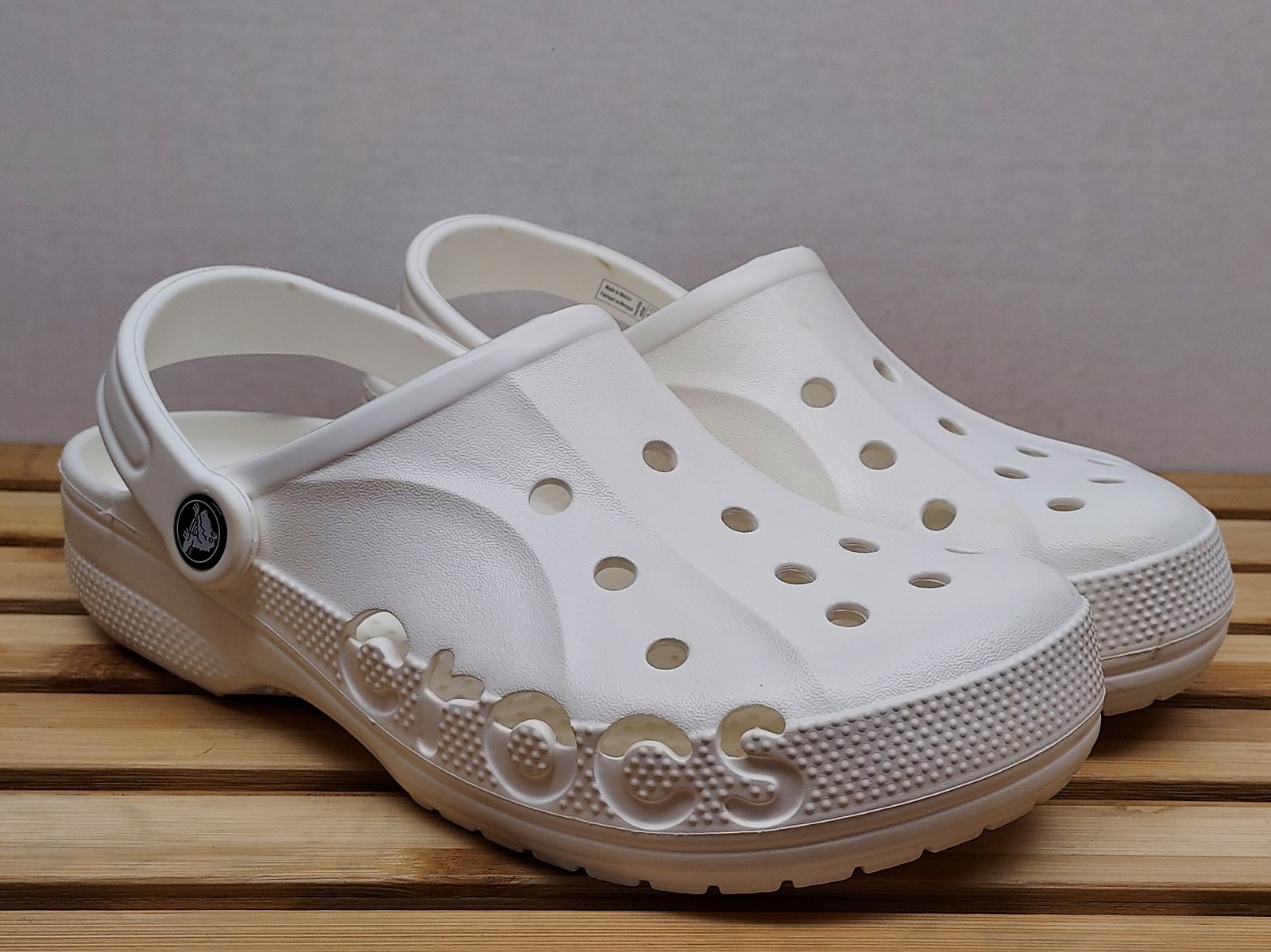 Crocs Unisex | White | Baya Clog Sandals Size M6 W8