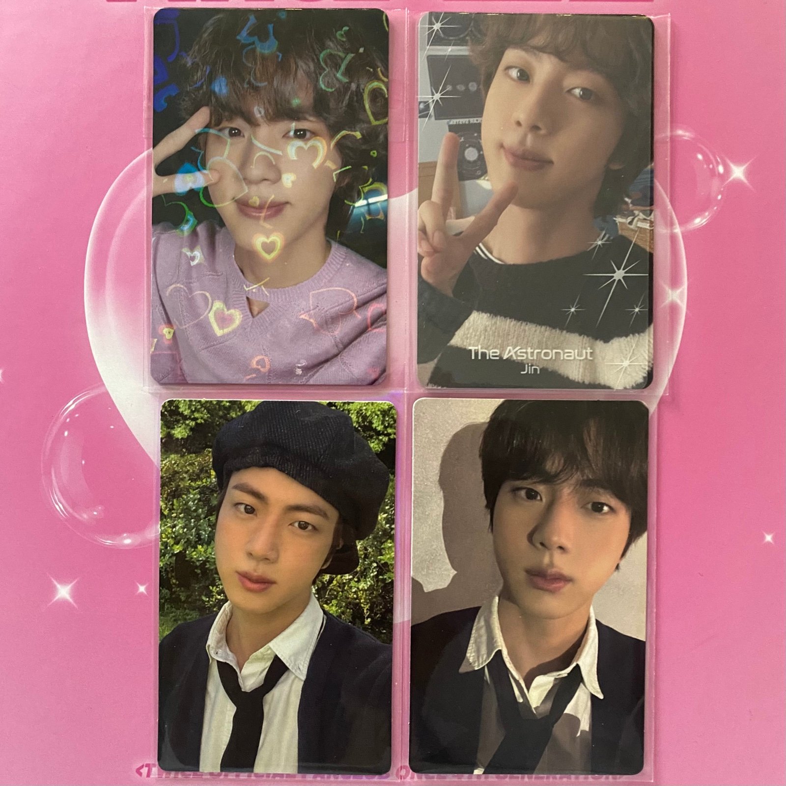 BTS JIN ASTRONAUT JAPAN HOLO PHOTOCARD SET