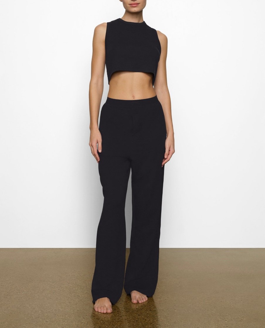 NWT Skims Boyfriend Loose Pant Size Small in Onyx
