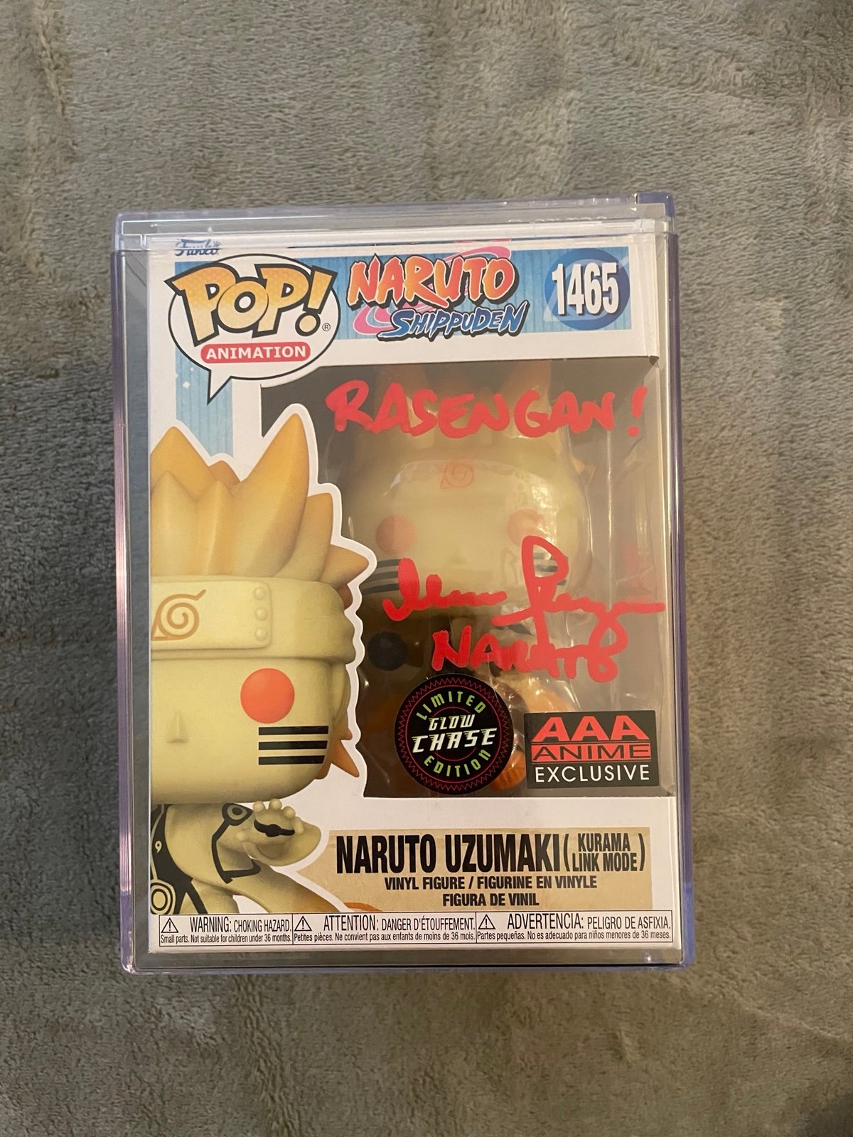 Signed Naruto Kurama link Funko Pop
