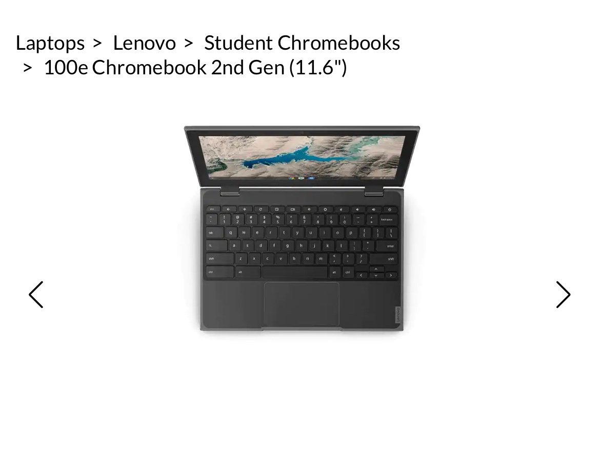 Lenovo 100e Chromebook in Black
