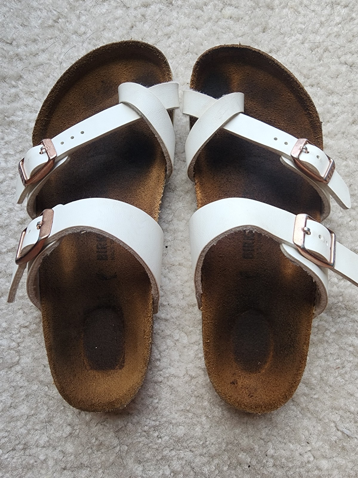 Girls Mayari White Birkenstocks