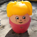 Vintage Little Tikes STEP 2 Little People Chunky Toddler Sized Toy Box Pink