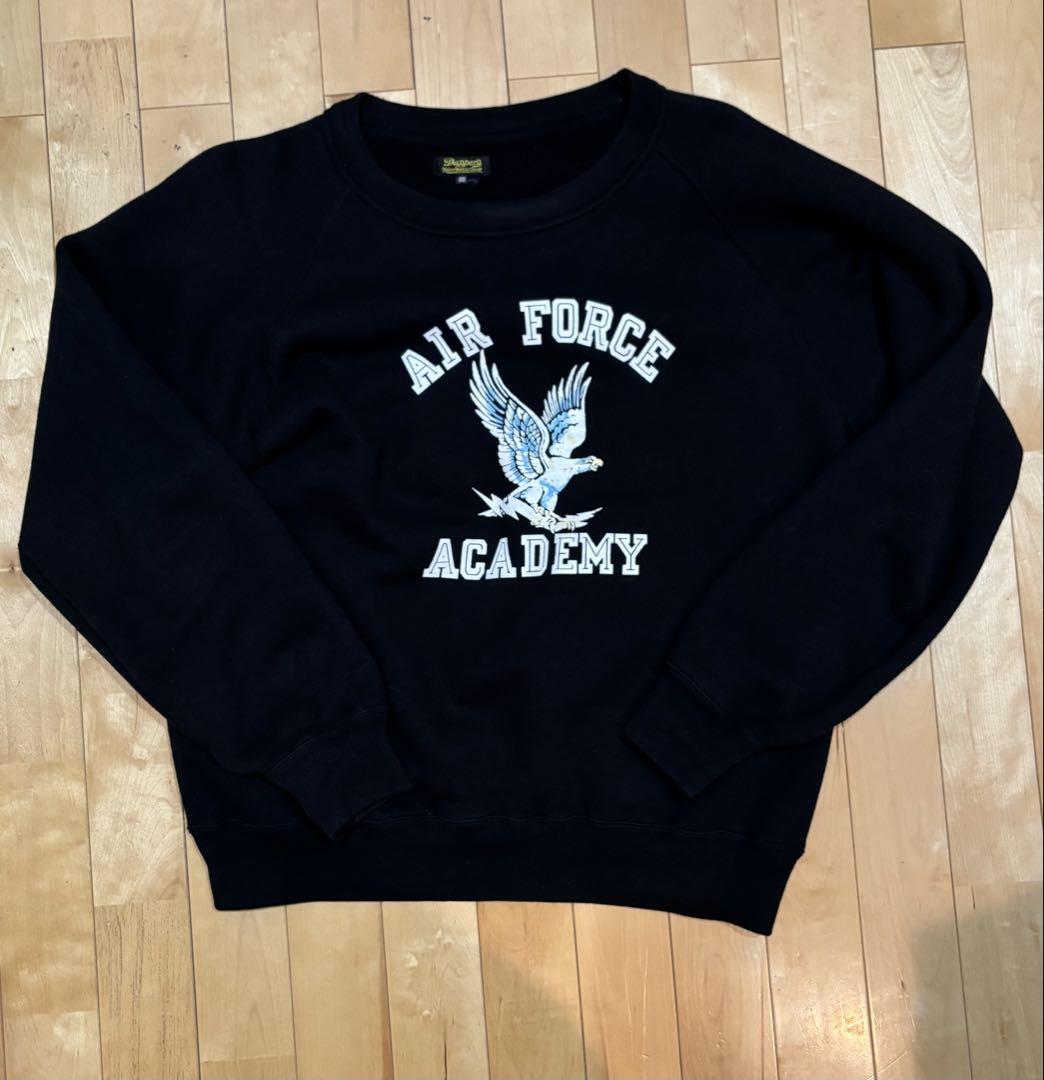 【待望★】 Dapper's Crew Neck Sweat Flocky Print pullover トップス