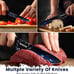 Knife Set, 12-Piece Kitchen Knife Set with Sheaths