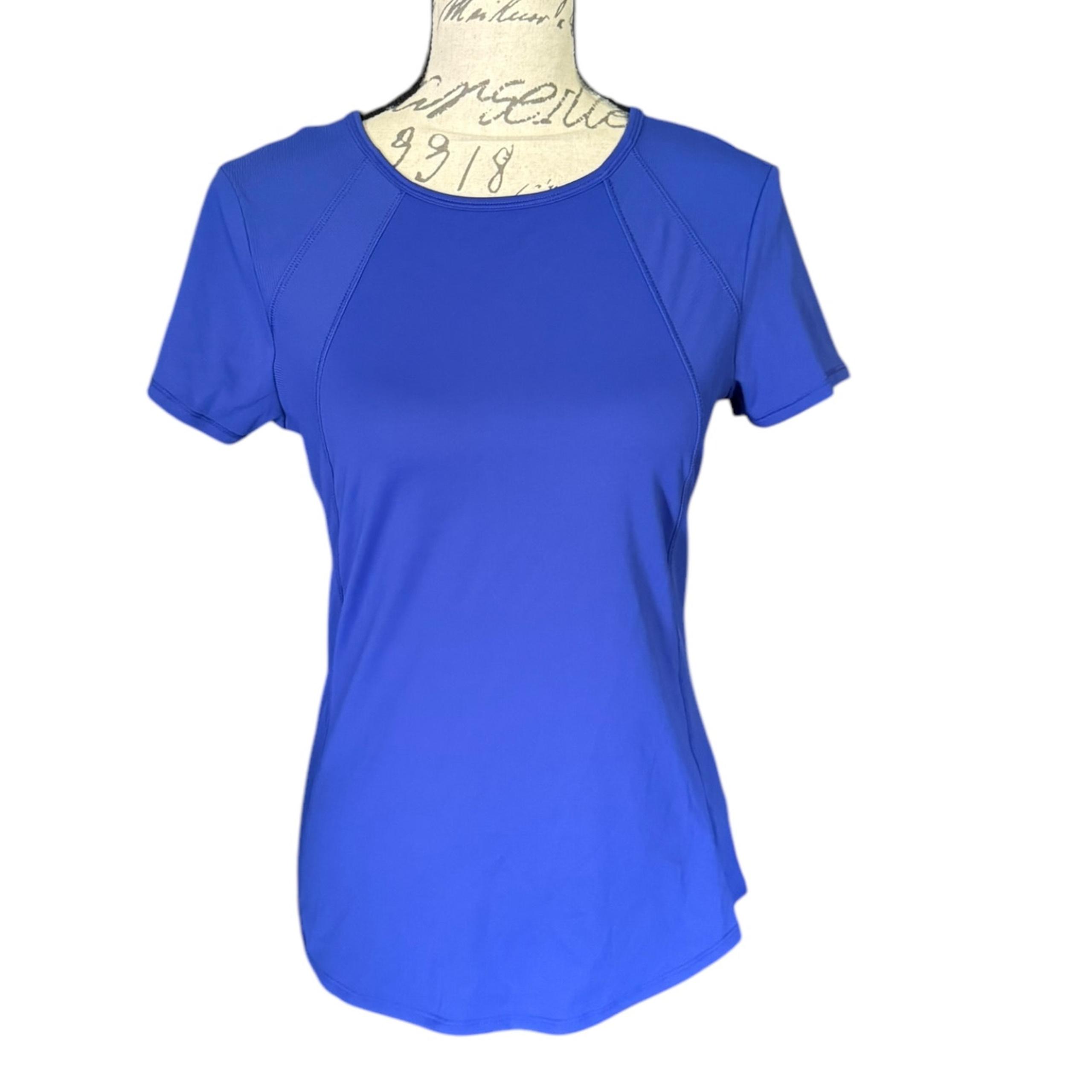 Spyder Purple Crew Neck Short Sleeve Activewear Shirt Small