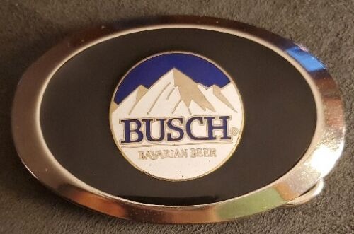 Vintage Busch Bavarian Beer Belt Buckle