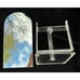 1960’s Adjustable Glass Tabletop Vanity Mirror MCM 14.5” Tall Excellent Con!