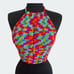 Crochet Women's Multi color Crop Top Handmade