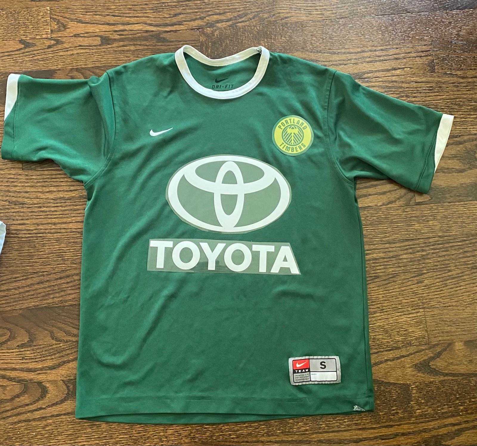 Portland Timbers Small S Nike Soccer Jersey Adult USL NASL MLS Fast Ship USA EUC
