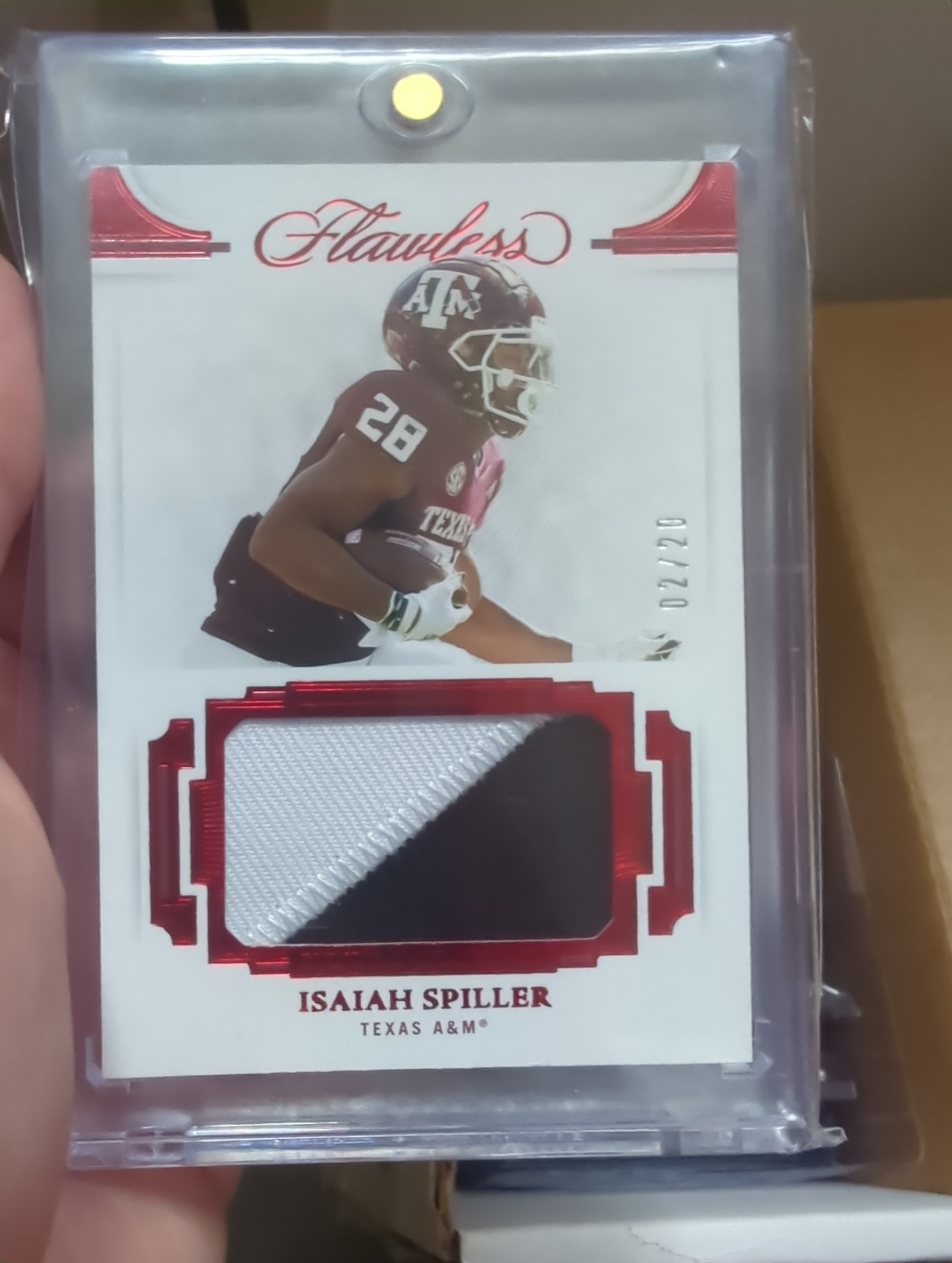 2022 Flawless Collegiate Isaiah Spiller #02/20