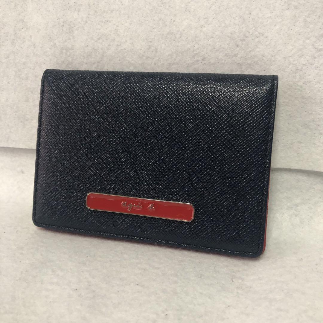 Agnes b. Pass Case Logo Plate Bicolor
