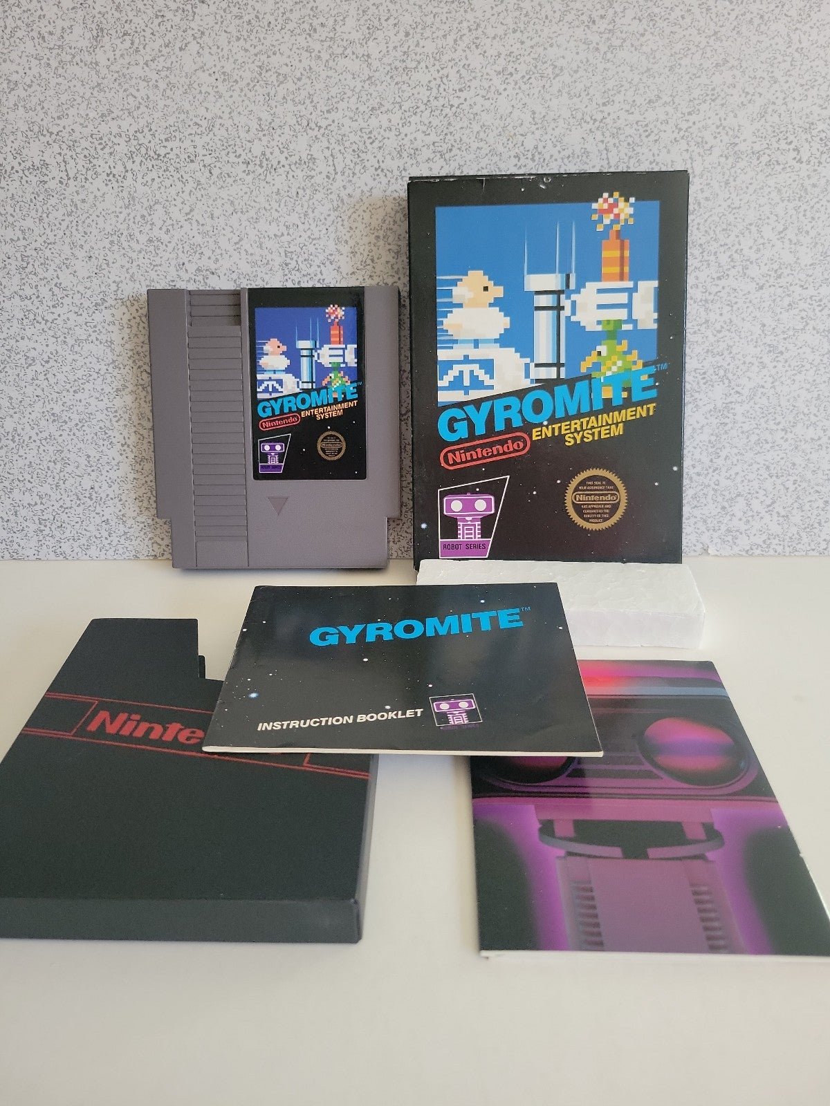 Gyromite for Nintendo NES Complete Sticker Seal Box