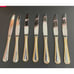 Cambridge Carlyle Gold Accents Rope Stainless Steel Butter Knives Set Of 7