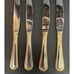 Cambridge Carlyle Gold Accents Rope Stainless Steel Butter Knives Set Of 7