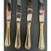 Cambridge Carlyle Gold Accents Rope Stainless Steel Butter Knives Set Of 7