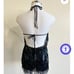 Black sequin romper size Large