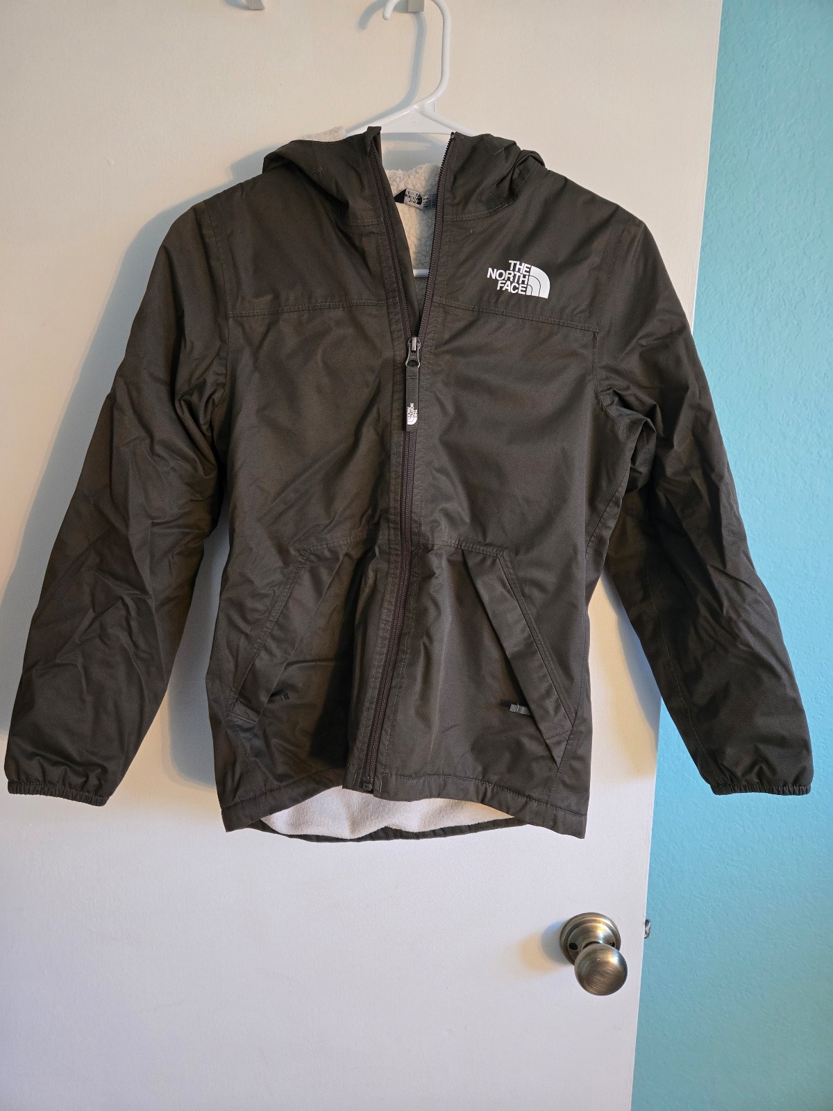 North Face Girls Olive Green Jacket Size Medium