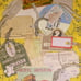 VTG Antique Themed Lot Of 80 Handmade Gift Label Price Tags OOAK NO Duplicates
