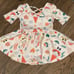 Dot Dot Smile 4 Ballerina Twirl Holiday Dresses Green Black Cream Orange 6-12 mo
