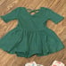 Dot Dot Smile 4 Ballerina Twirl Holiday Dresses Green Black Cream Orange 6-12 mo