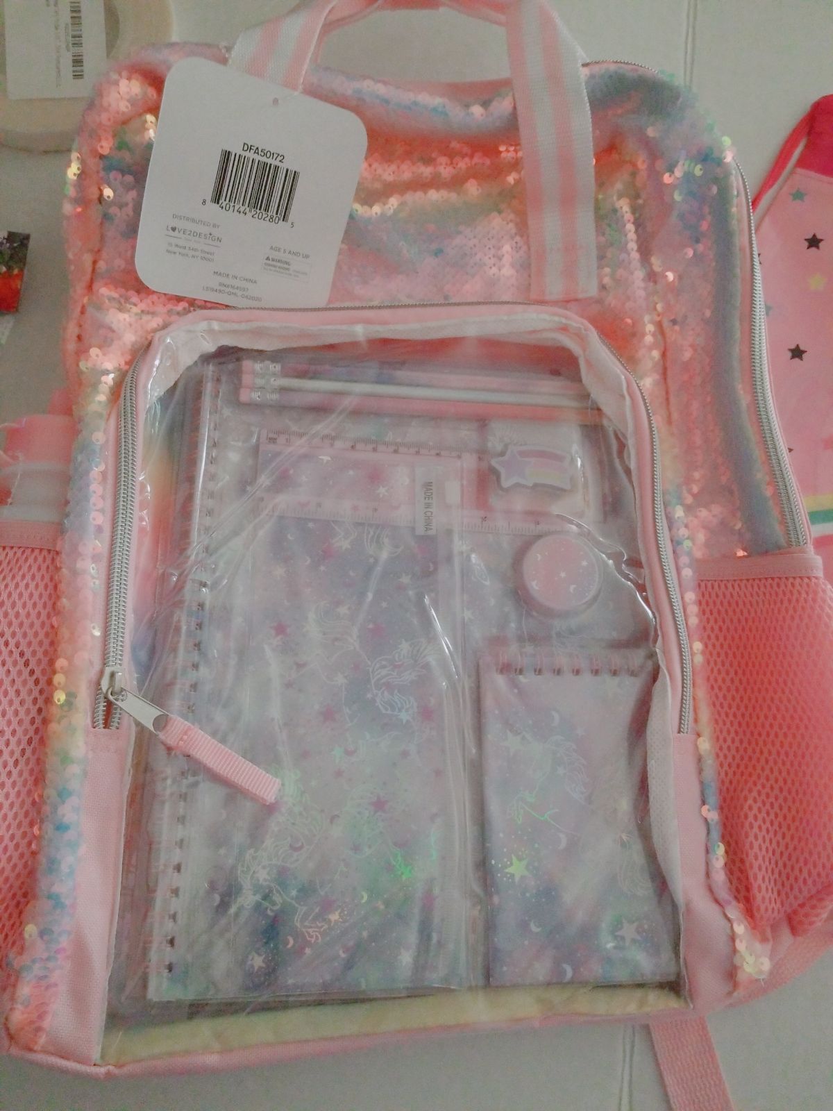 Girls School Unicorn Backpack