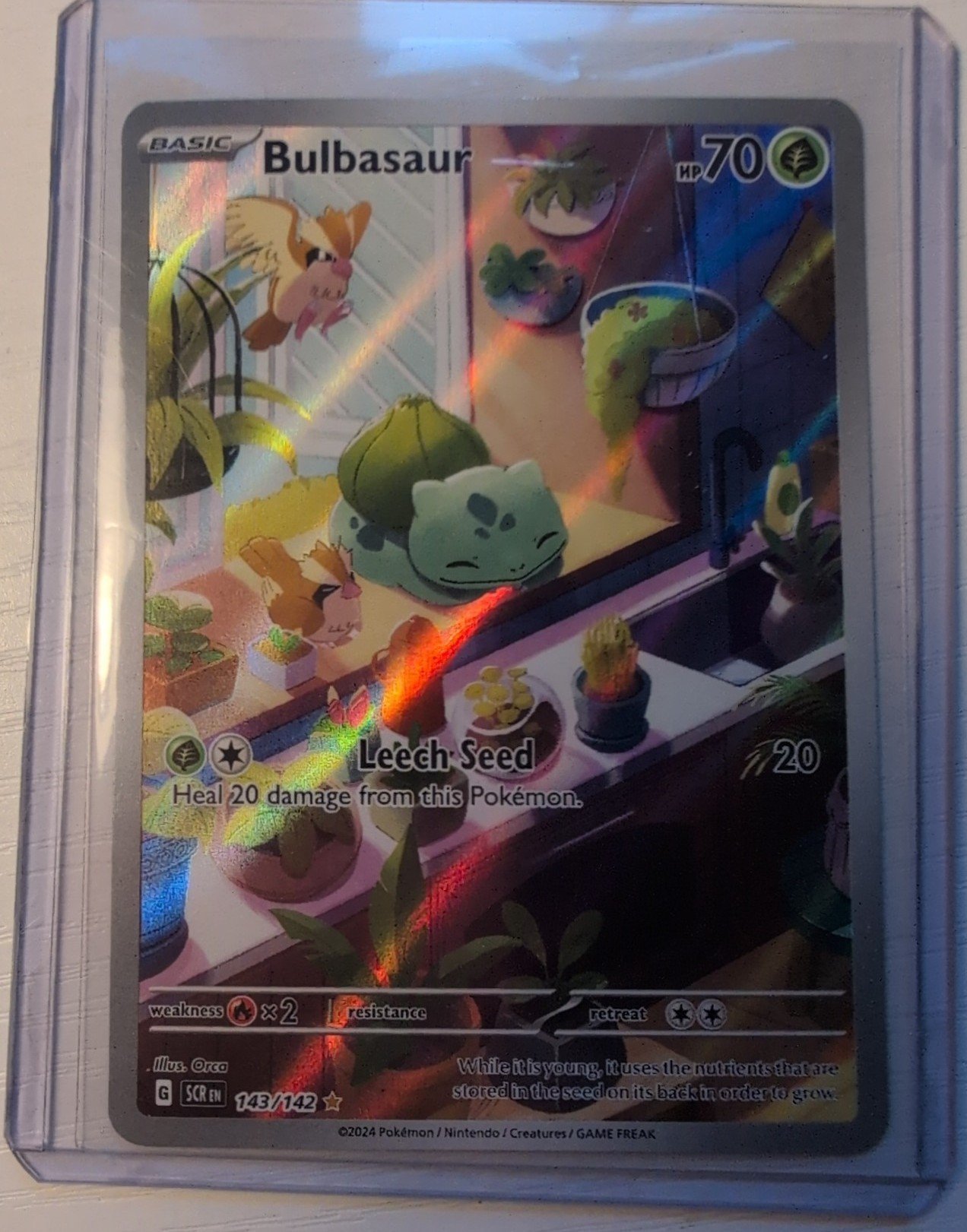 Bulbasaur 143/142 Stellar Crown Pokémon Card