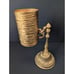 Vintage Brass Gold Filagree Bathroom Dixie Cup Dispenser Hollywood Regency MCM