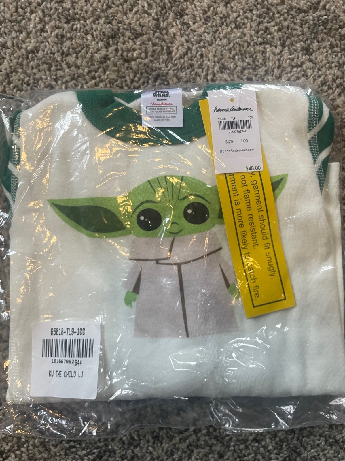 Hanna Andersson Star Wars Grogu Long Johns